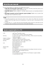 Предварительный просмотр 6 страницы Panasonic WV-S3111L Important Information Manual