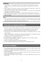 Предварительный просмотр 7 страницы Panasonic WV-S3111L Important Information Manual