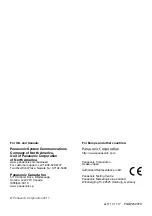 Preview for 31 page of Panasonic WV-S4150 Important Information Manual
