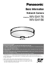 Предварительный просмотр 1 страницы Panasonic WV-S4176 Basic Information