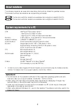 Preview for 4 page of Panasonic WV-S4176 Basic Information