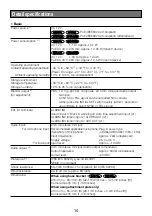 Preview for 14 page of Panasonic WV-S4556L Basic Information