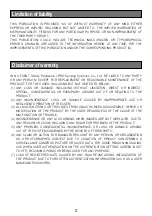 Preview for 3 page of Panasonic WV-S6530N Important Information Manual