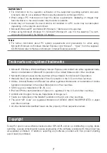 Preview for 7 page of Panasonic WV-S6530N Important Information Manual