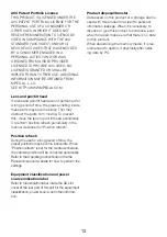 Preview for 13 page of Panasonic WV-S6532LN Important Information Manual