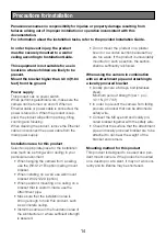 Preview for 14 page of Panasonic WV-S6532LN Important Information Manual