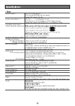 Preview for 32 page of Panasonic WV-S6532LN Important Information Manual