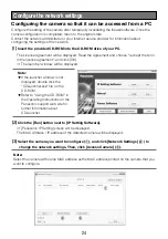 Preview for 24 page of Panasonic WV-S8530N Important Information Manual