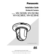Panasonic WV-SC384 Installation Manual preview