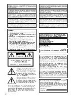 Preview for 2 page of Panasonic WV-SC384 Installation Manual