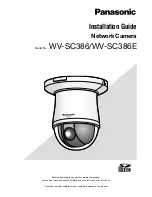 Preview for 1 page of Panasonic WV-SC386 Installation Manual