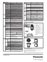 Предварительный просмотр 2 страницы Panasonic WV-SC386 Specification