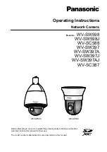 Panasonic WV-SC387 Operating Instructions Manual preview