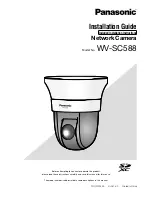 Предварительный просмотр 1 страницы Panasonic WV-SC588 Installation Manual