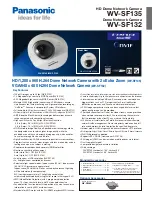 Panasonic WV-SF132 Specification предпросмотр