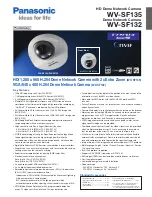 Panasonic WV-SF132 Specifications предпросмотр