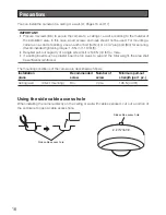 Preview for 16 page of Panasonic WV-SF138 Installation Manual