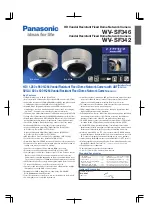 Preview for 1 page of Panasonic WV-SF346 Features & Specifications