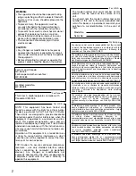 Preview for 2 page of Panasonic WV-SF438 Installation Manual