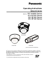 Panasonic WV-SF530 Series Operating Instructions Manual предпросмотр