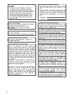 Preview for 2 page of Panasonic WV-SF538 Installation Manual