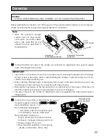 Preview for 23 page of Panasonic WV-SF538 Installation Manual