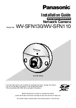 Предварительный просмотр 1 страницы Panasonic WV-SFN110 Installation Manual