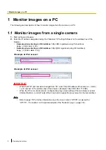 Preview for 8 page of Panasonic WV-SFN110 Operating Instructions Manual