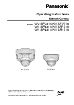 Preview for 1 page of Panasonic WV-SFN310 Operating Instructions Manual