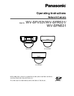 Panasonic WV-SFN531 Operating Instructions Manual предпросмотр