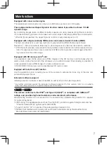 Preview for 7 page of Panasonic WV-SFR311A Important Information Manual