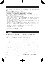 Preview for 10 page of Panasonic WV-SFR311A Important Information Manual