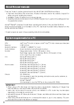 Preview for 8 page of Panasonic WV-SFV481 Important Information Manual