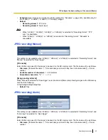 Preview for 59 page of Panasonic WV-SFV531 Operating Instructions Manual