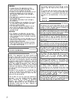 Preview for 2 page of Panasonic WV-SFV631L Important Information Manual