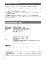 Preview for 8 page of Panasonic WV-SFV631L Important Information Manual