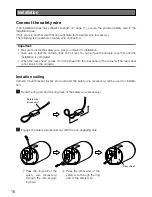 Предварительный просмотр 16 страницы Panasonic WV-SP105 Installation Manual