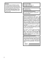 Preview for 2 page of Panasonic WV-SP508 Installation Manual