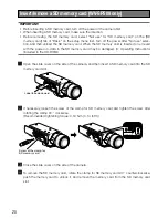 Preview for 20 page of Panasonic WV-SP508 Installation Manual