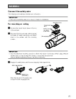 Preview for 21 page of Panasonic WV-SP508 Installation Manual