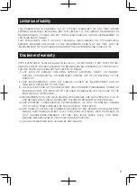 Preview for 5 page of Panasonic WV-SPN311 Important Information Manual