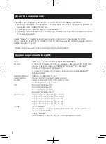 Предварительный просмотр 8 страницы Panasonic WV-SPN311 Important Information Manual