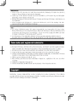 Предварительный просмотр 9 страницы Panasonic WV-SPN311 Important Information Manual