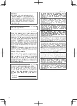 Preview for 2 page of Panasonic WV-SPW611 Installation Manual