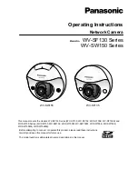 Panasonic WV-SW155 Operating Instructions Manual preview