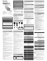 Panasonic WV-SW172 Installation Manual предпросмотр