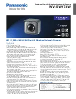 Preview for 1 page of Panasonic WV-SW174W Specification