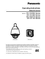 Panasonic WV-SW175 Operating Instructions Manual предпросмотр