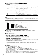 Preview for 22 page of Panasonic WV-SW316L Installation Manual