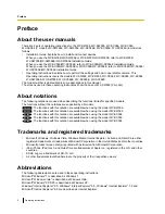 Preview for 2 page of Panasonic WV-SW390 Series Operating Instructions Manual